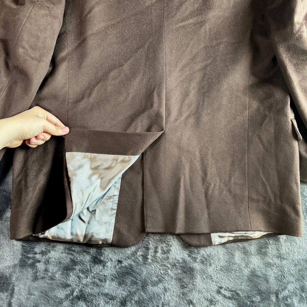 Jack Victor Premier Loro Piana 100% Cashmere‎ Blazer Brown 50R Luxury Old Money